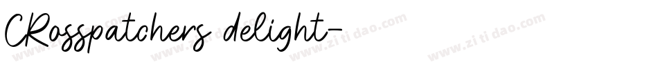 CRosspatchers delight字体转换